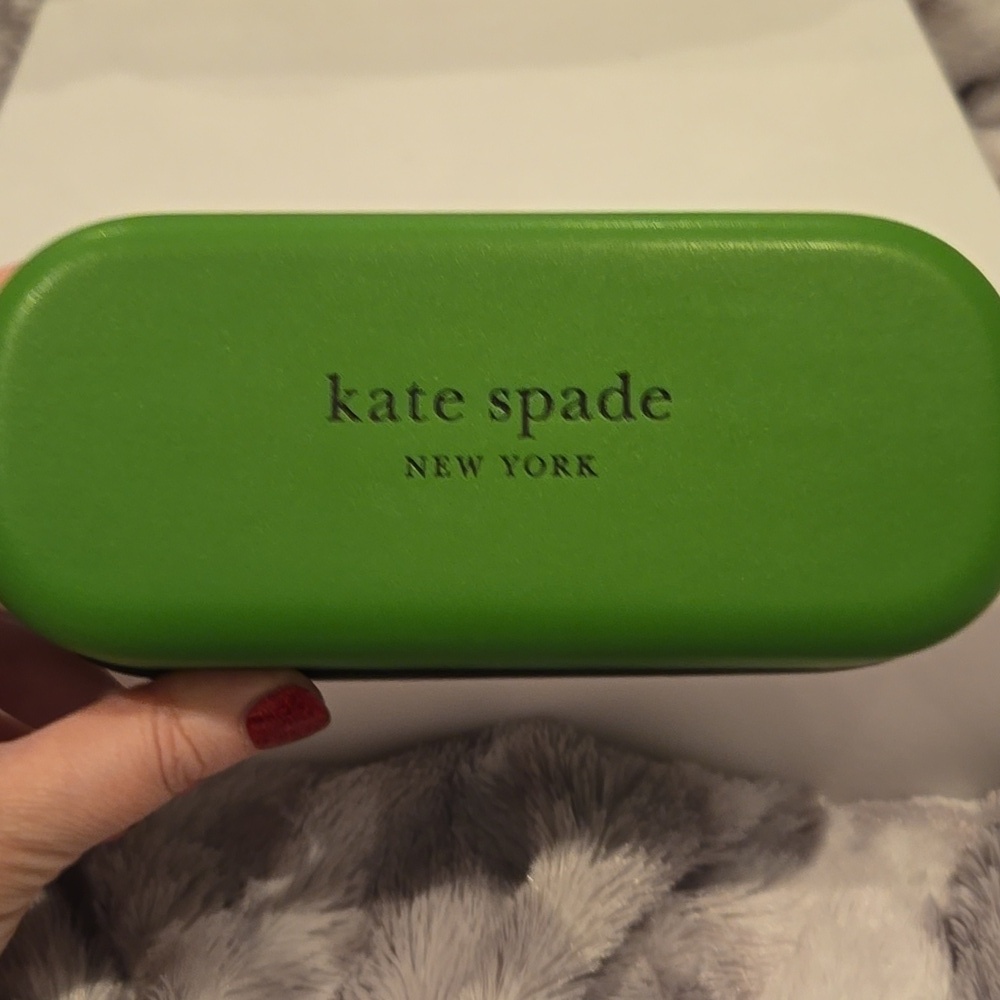 Kate Spade Nicola Gold Teal Hexagonal Sunglasses Brand New In Case - Picture 10 of 13